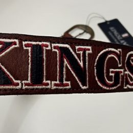 CINTURA KINGSLAND IN PELLE CON RICAMO Cintura Unisex 