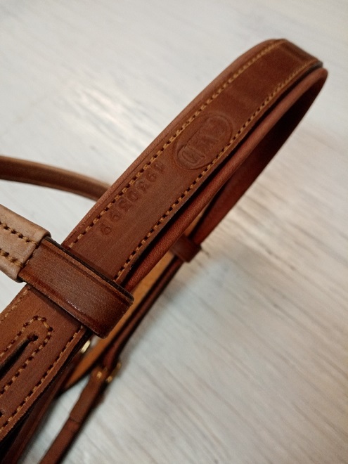 BRIGLIA CWD DOPPIATA TG. FULL LIGHT BROWN* Briglie 