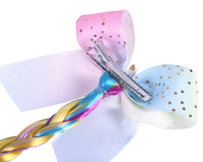 DECORAZIONI PER CODACRINIERA UNICORNO TRECCIA* Pettini ed Elastici 