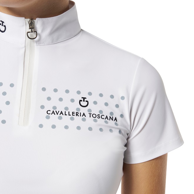 POLO GARA DA RAGAZZA CAVALLERIA TOSCANA S/FLOCK Junior, Manica Corta 