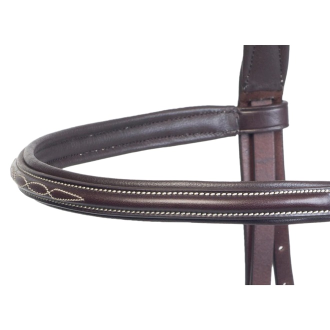 BRIGLIA SCHOCKEMOELE CON REDINI TG. FULL BROWN* Briglie 
