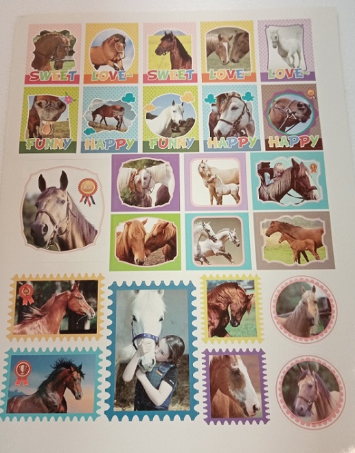 STICKERS  CON SOGGETTO EQUESTRE  