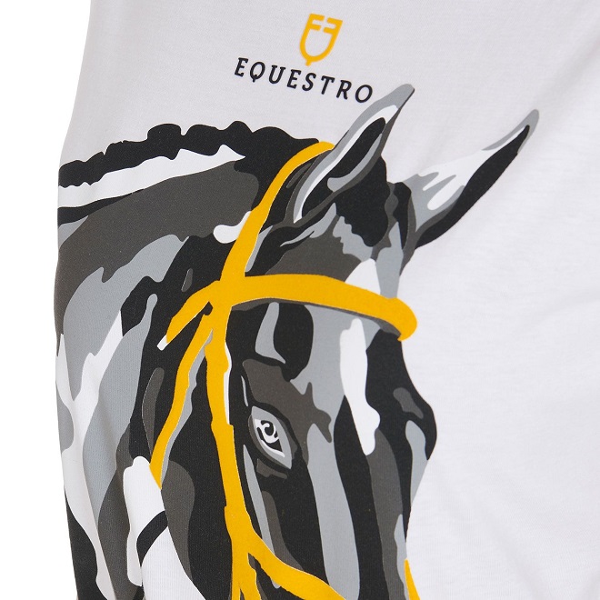 T-SHIRT HORSE HEAD EQUESTRO DONNA* Donna, T-shirt 