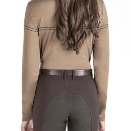 LUPETTO DONNA EQUILINE SECOND SKIN EOJIE Donna, Polo da allenamento 