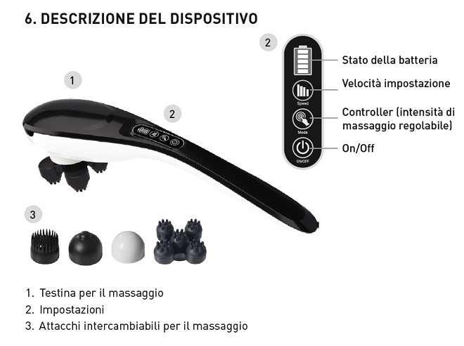 MASSAGGIATORE GO ANYWHERE A BATTERIA  