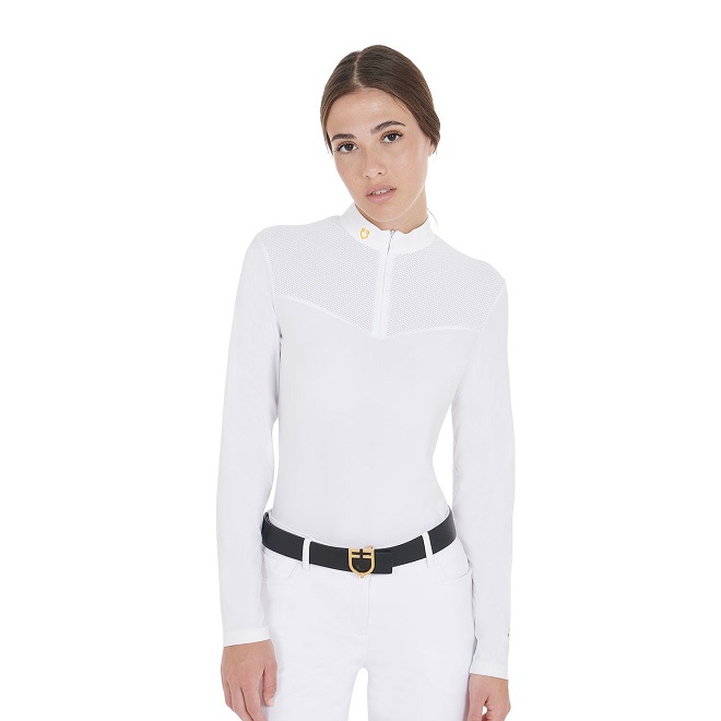 POLO GARA EQUESTRO Donna, Manica Lunga 