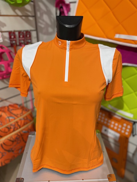 MAGLIA TECNICA DONNA EQUESTRO M/C NEON Polo da allenamento 