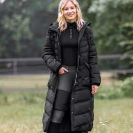 PIUMINO LUNGO SAPHIRA CON CAPPUCCIO Donna, Giacche Outdoor 