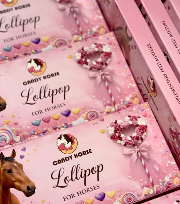 LOLLIPOP HEART CANDY HORSE  
