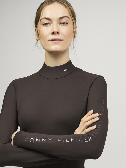 MAGLIA TECNICA AVA TOMMY HILFIGER EQUESTRIAN Donna, Manica Lunga 