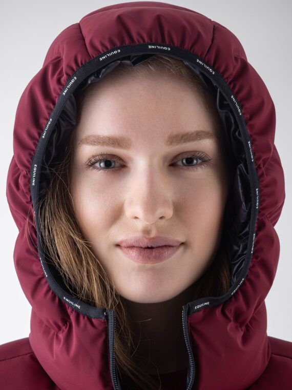 PIUMINO DONNA EQUILINE CON CAPPUCCIO EQCENTRY Donna, Giacche Outdoor 