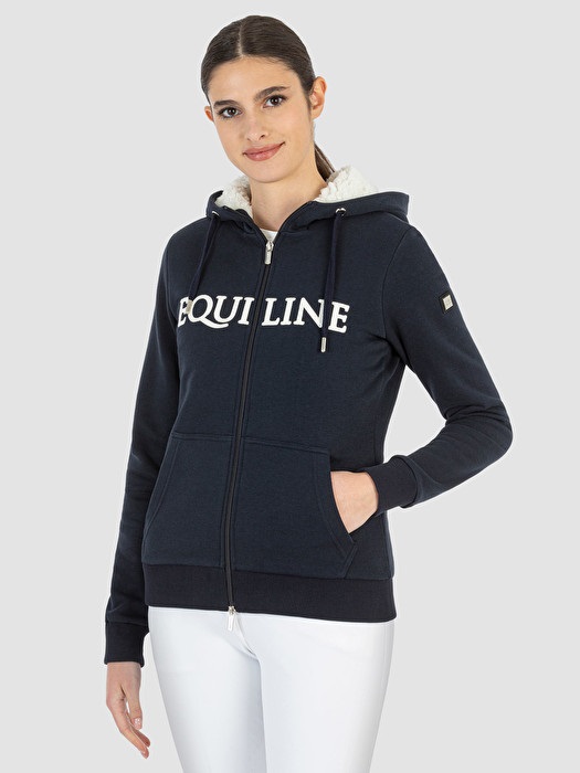 FELPA DONNA ZIP C/CAPPUCCIO CELASTEC | Selleria Faggin