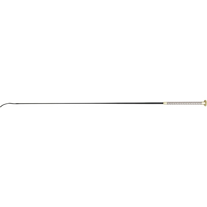 Frustino Da Dressage PFIFF Marrone 120 Cm, Elegante Con Finiture Cromate Per Equitazione